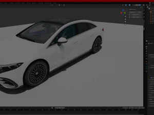 मर्सिडीज बेंज ईक्यूएस 2022 3D मॉडल