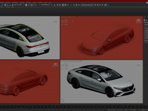 Mercedes Benz EQS 2022 3D 모델