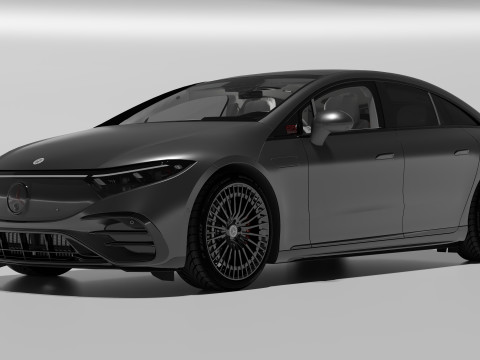 Mercedes EQS Mate Black 3D मॉडल