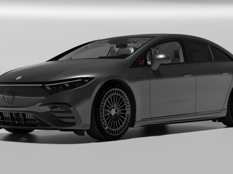 Mercedes EQS Mate Black 3D Model