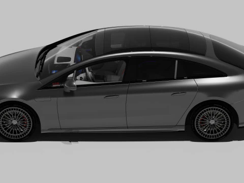 Mercedes EQS Mate Black 3D Model