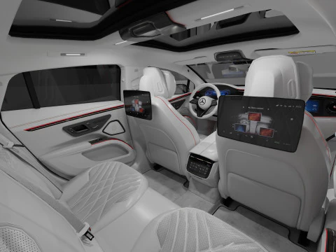 Mercedes EQS Mate Black 3D Model