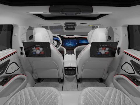 Mercedes EQS Mate Black 3D मॉडल