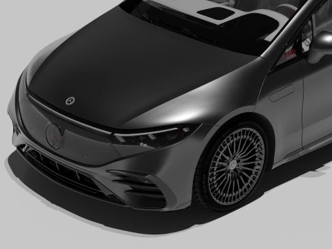 Mercedes EQS Mate Black 3D Model