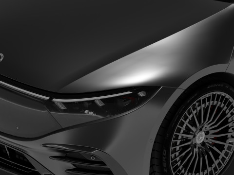 Mercedes EQS Mate Black 3D मॉडल