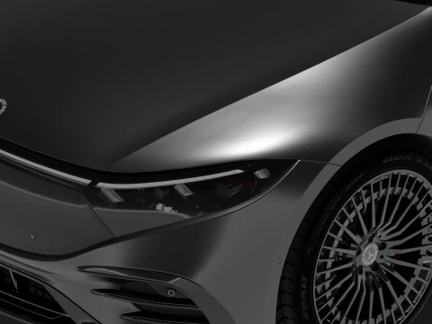 Mercedes EQS Mate Black 3D Model