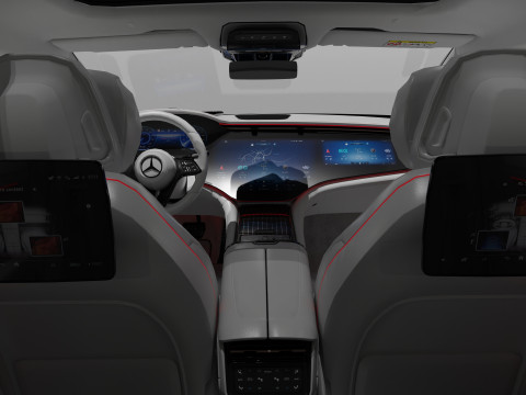 Mercedes EQS Mate Black 3D मॉडल