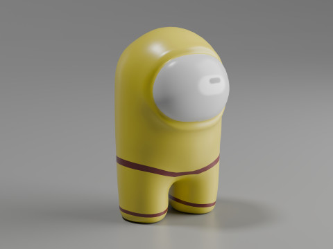 Among Us Character Lowpoly 3D-Modell