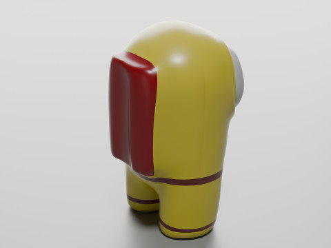 Among Us Character Lowpoly Model 3D