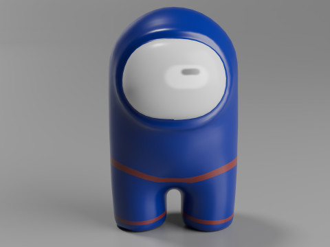 Among Us Character Lowpoly Model 3D
