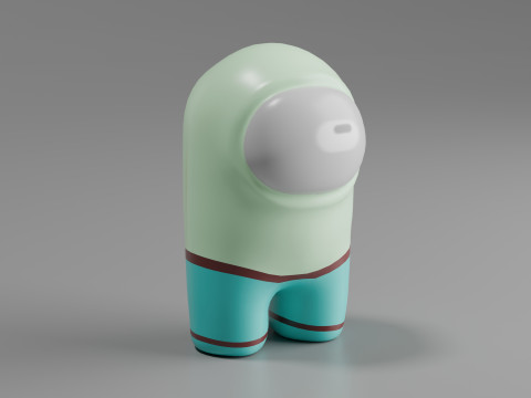 Among Us Character Lowpoly Model 3D