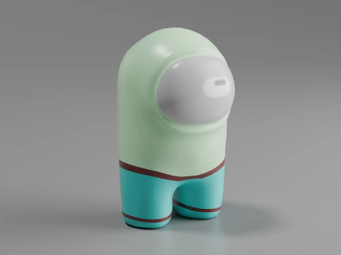 Серед нас персонаж Lowpoly 3D Модель