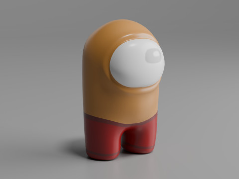 Among Us Character Lowpoly Model 3D