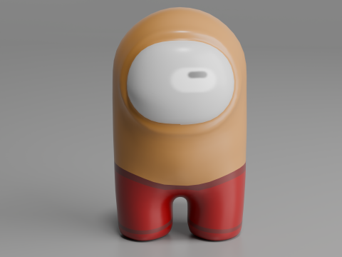 Among Us Character Lowpoly Model 3D