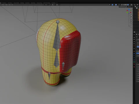 Серед нас персонаж Lowpoly 3D Модель