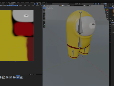 Серед нас персонаж Lowpoly 3D Модель