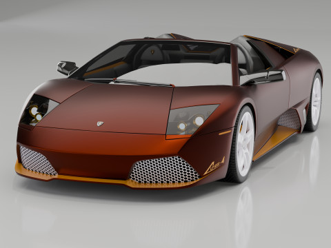 Lamborgini Murcilago LP650 rodster Custom Carbon Edition 3D Model