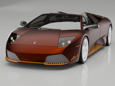 Lamborghini Murcielago LP650 roadster Edisi Karbon Kustom Model 3D