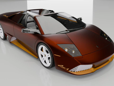 Lamborgini Murcilago LP650 rodster Custom Carbon Edition 3D Model