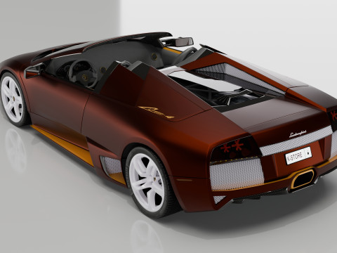 Lamborgini Murcilago LP650 rodster Custom Carbon Edition Model 3D