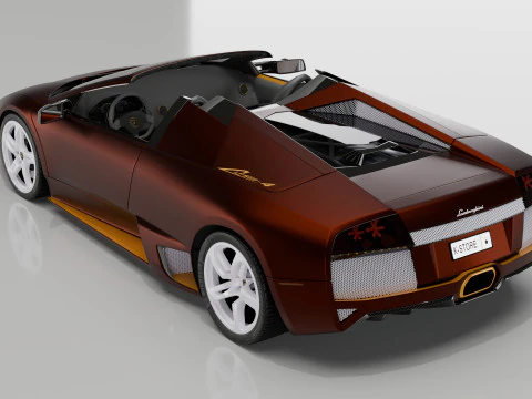 Lamborgini Murcilago LP650 rodster Custom Carbon Edition 3D Model