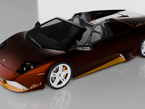 Lamborgini Murcilago LP650 rodster Custom Carbon Edition 3D Model
