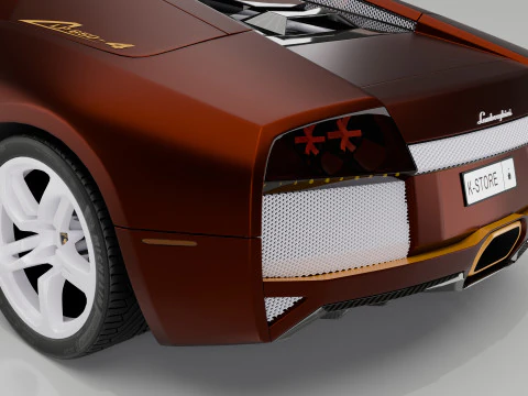 Lamborgini Murcilago LP650 rodster Custom Carbon Edition 3D Model