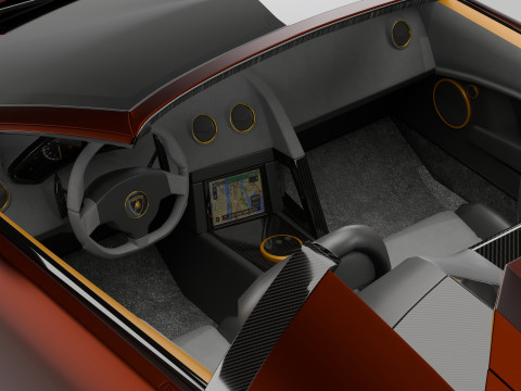Lamborgini Murcilago LP650 rodster Custom Carbon Edition Model 3D