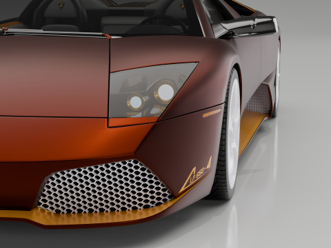Lamborgini Murcilago LP650 rodster Custom Carbon Edition Model 3D