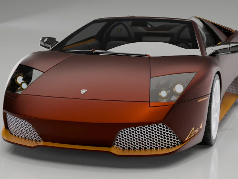 Lamborgini Murcilago LP650 rodster Custom Carbon Edition 3D Model