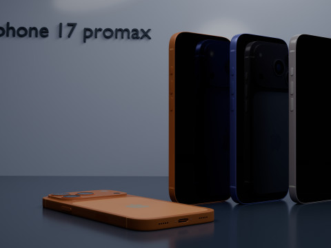 IPhone 17 Pro Max 3Dモデル