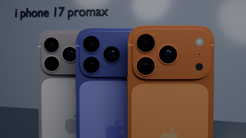 IPhone 17 Pro Max 3Dモデル .c4d .max .obj .3ds .fbx .stl .blend 