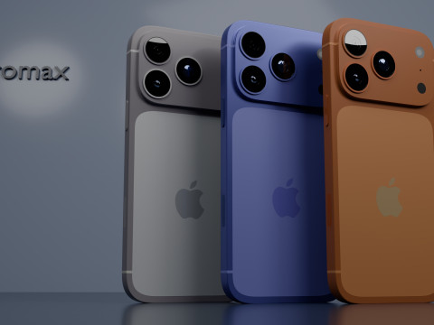 IPhone 17 Pro Max 3Dモデル