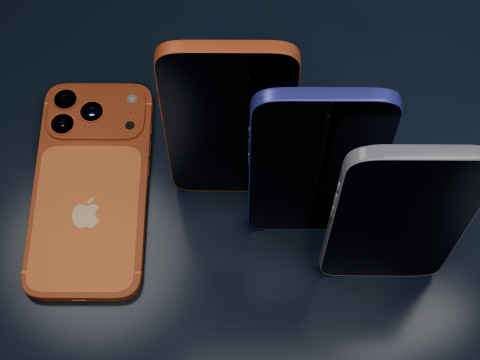 IPhone 17 Pro Max 3Dモデル