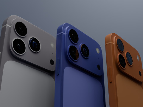 IPhone 17 Pro Max 3Dモデル