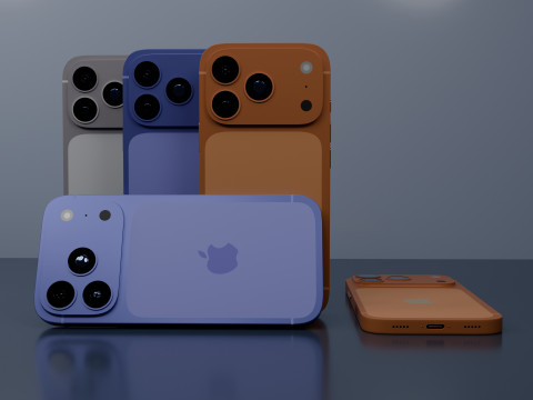IPhone 17 Pro Max 3Dモデル