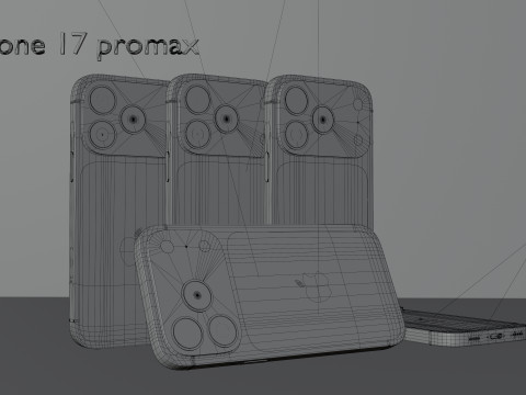 IPhone 17 Pro Max 3Dモデル