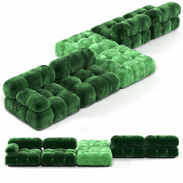 camaleonda sofa 3D 모델 .c4d .max .obj .3ds .fbx .stl .blend 