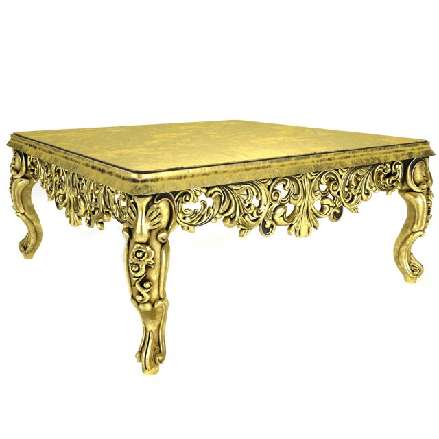 coffee table 3D 模型 .c4d .max .obj .3ds .fbx .stl .blend 