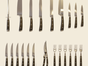 Low poly kitchen utensils pack Model 3D