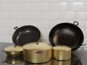 Kitchen cookware pack 3D 모델
