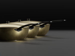 Kitchen cookware pack 3D 모델