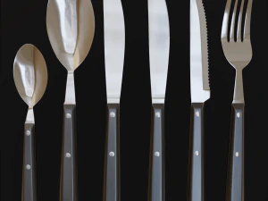 Pacote de facas e talheres de cozinha Modelo 3D
