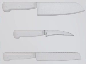 Pacote de facas e talheres de cozinha Modelo 3D
