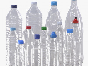 Plastic Bottles Pack Modelo 3D