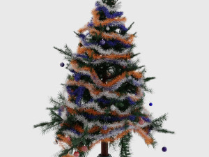 Christmas Tree and Presents Pack 3D Model