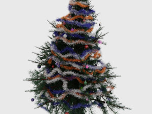 Christmas Tree and Presents Pack 3D Model
