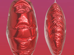 Love Heart Balloons 3D Model