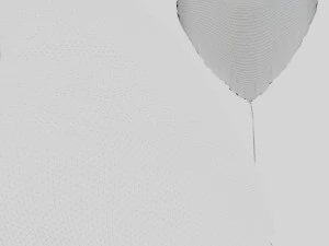 Love Heart Balloons 3D Model