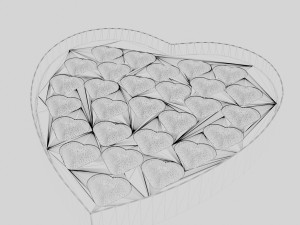 Love Heart Chocolates 3D Model